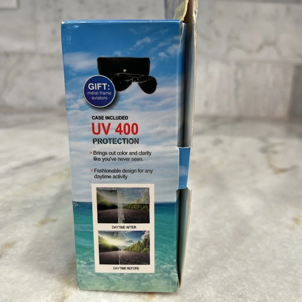 160% HANDS-FREE Magnifying Glasses with Bonus Aviator Glasses and Case